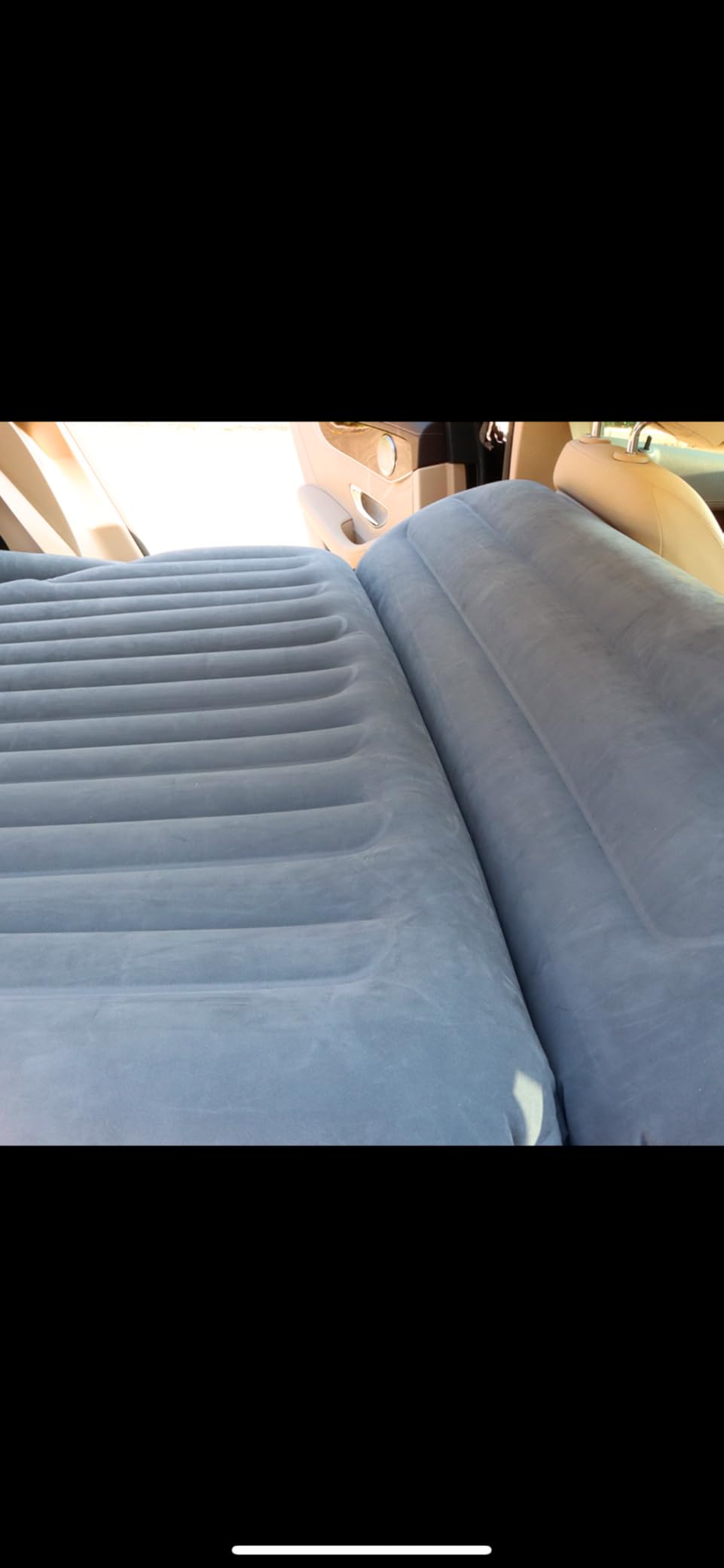 Ciremiv SUV Air Mattress with Pump, Double-Sided Thick Flocked Car Bed | Complete Sleeping Kit Accessories, Ideal for Auto Camping, Outdoor Tent Use and Long-Distance Road Trips (Green+Charcoal) customer photo 1