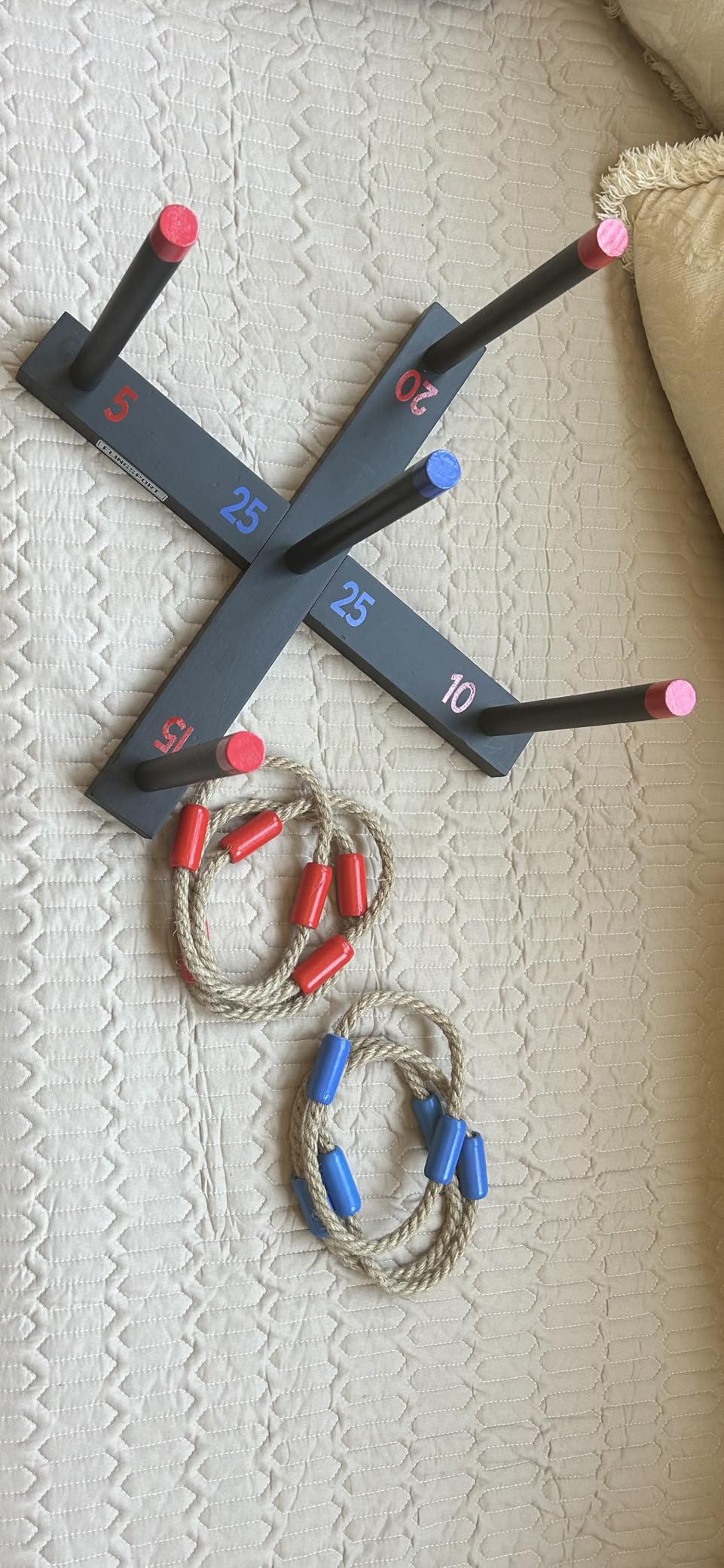 FLINGSPORT Ring Toss Game, Incl. 6 Rings, Case, Gifts for Kids, Outdoor Yard Games for Kids Adults & Family, Backyard Party Activities, Gifts for Teens, Boys & Girls Ages 8-12+ Years Old customer photo 2