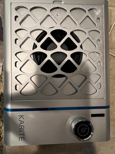 Karite Nail Dust Collector, Upgrade Vacuum Dust Collector with Filter & 30pcs Papers, 5000RPM Power Suction, 6000mAh Rechargeable Dust Collector Nail Tech, Cordless for Easy Use and Cleaning customer photo 1