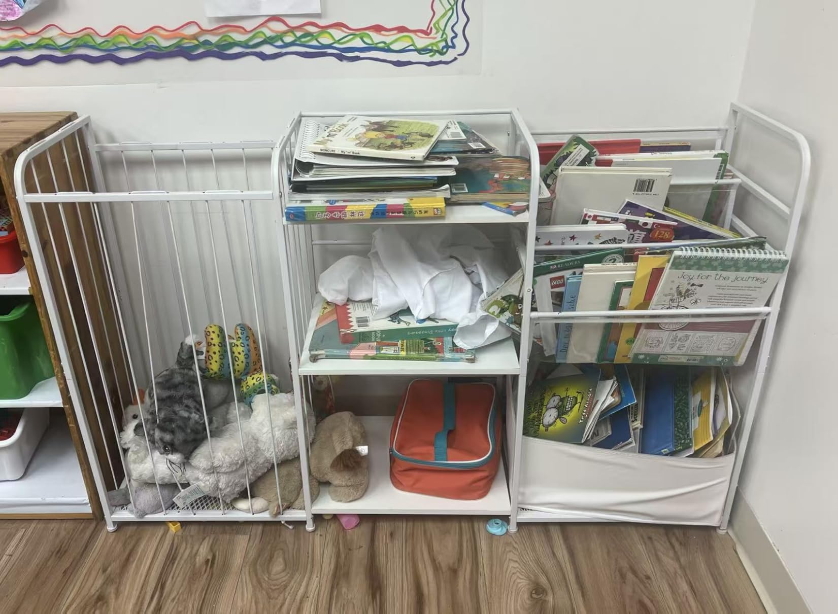 BBLIKE Kids Bookshelf and Toy Storage Organizer with Stuffed Animal Storage | 49.21