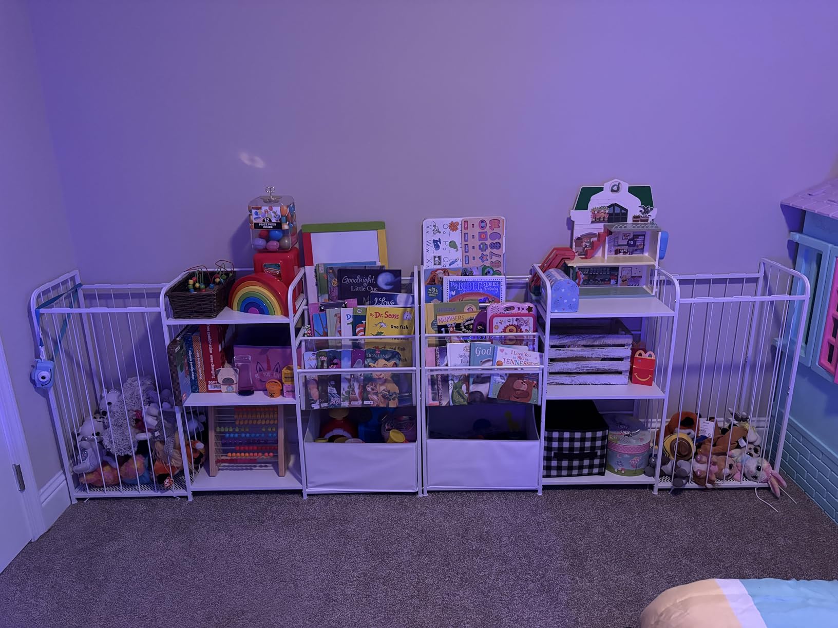 BBLIKE Kids Bookshelf and Toy Storage Organizer with Stuffed Animal Storage | 49.21