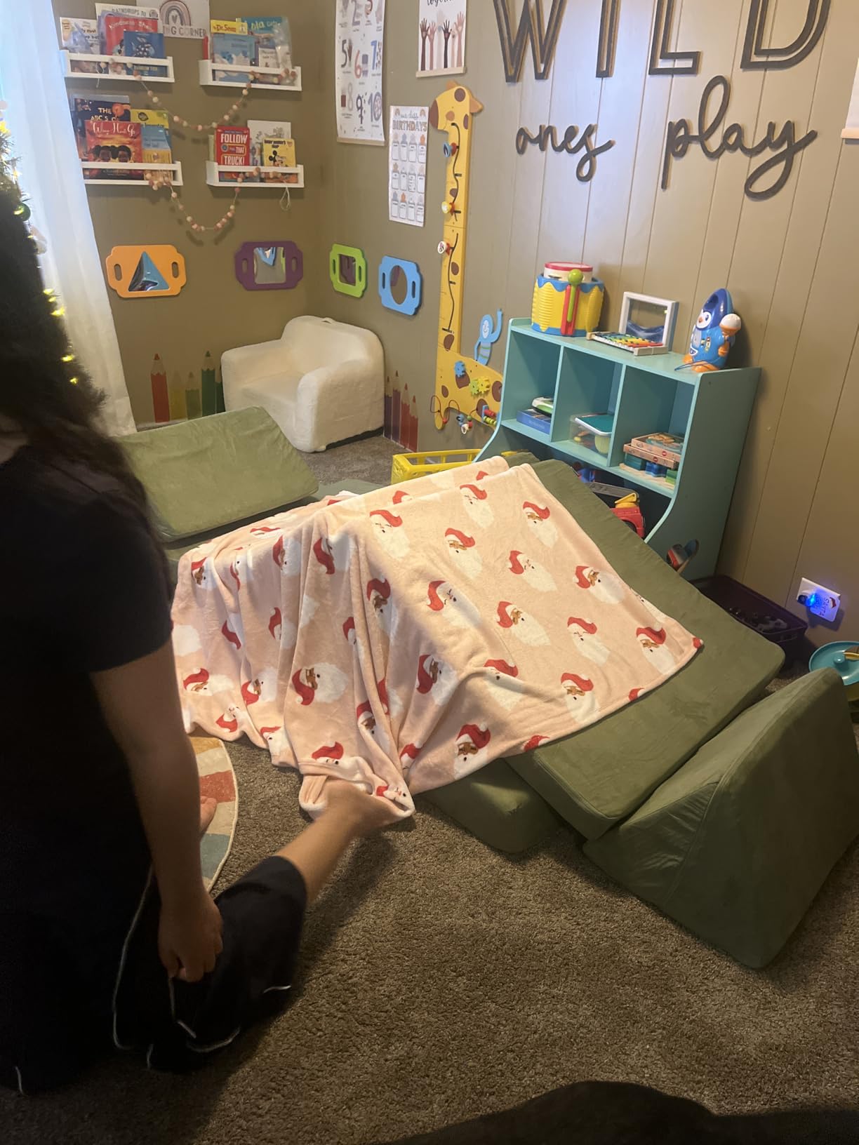 Nugget - The Original Play Couch for Kids - Modular Foam Children's Sofa | For Playroom, Imagination, & Creative Open Ended Play - Washable & Convertible Playroom Furniture, Bamboo customer photo 1