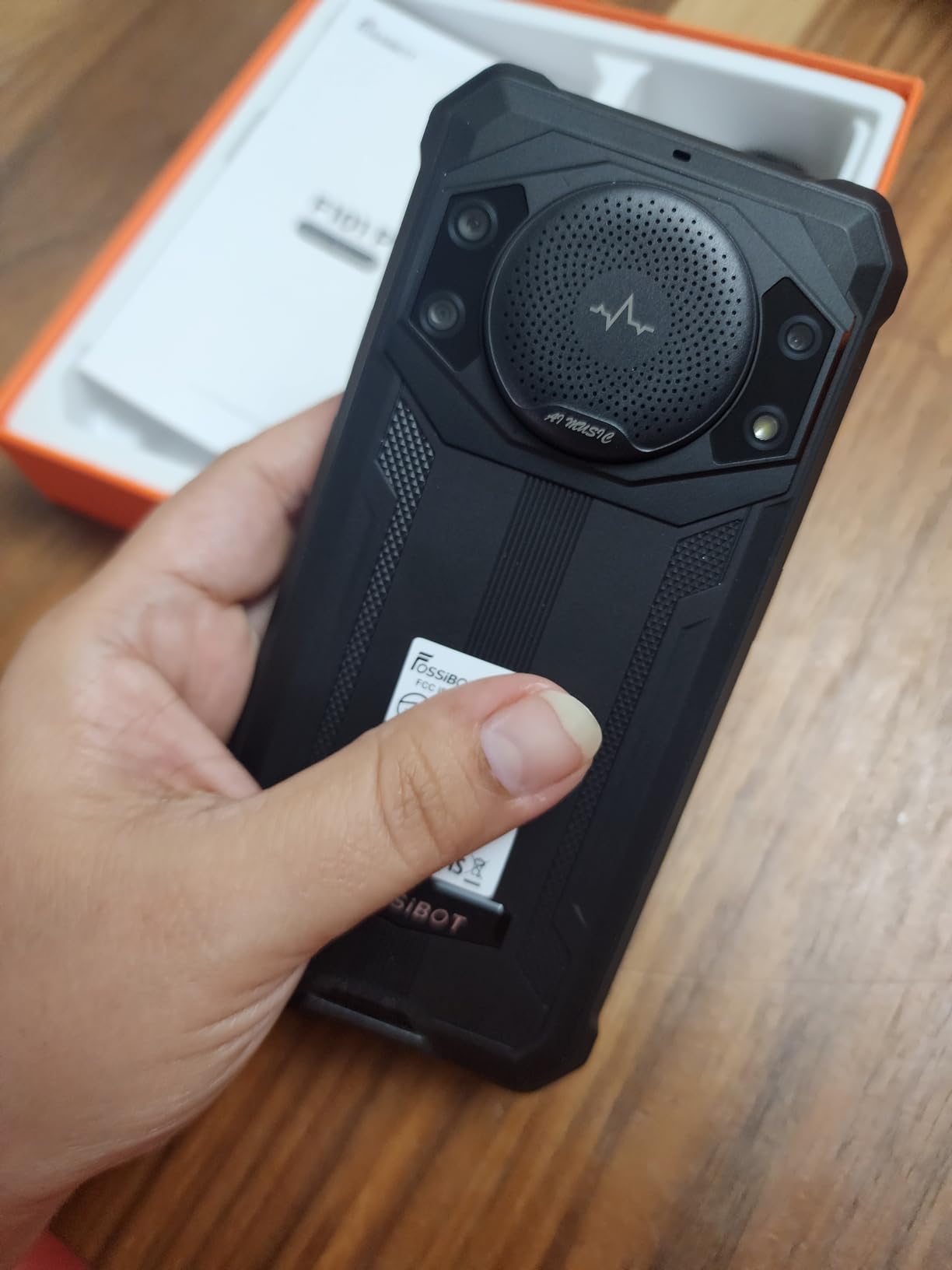 FOSSIBOT F110 Pro Rugged Smartphone Unlocked 5G Android 15, 128dB Loudest Speaker 20GB+128GB /2TB 10000mAH, 6.7'' HD Display 50MP Rear Camera, IP68/69K Waterproof, NFC/Dual SIM/Widevine L1 customer photo 2