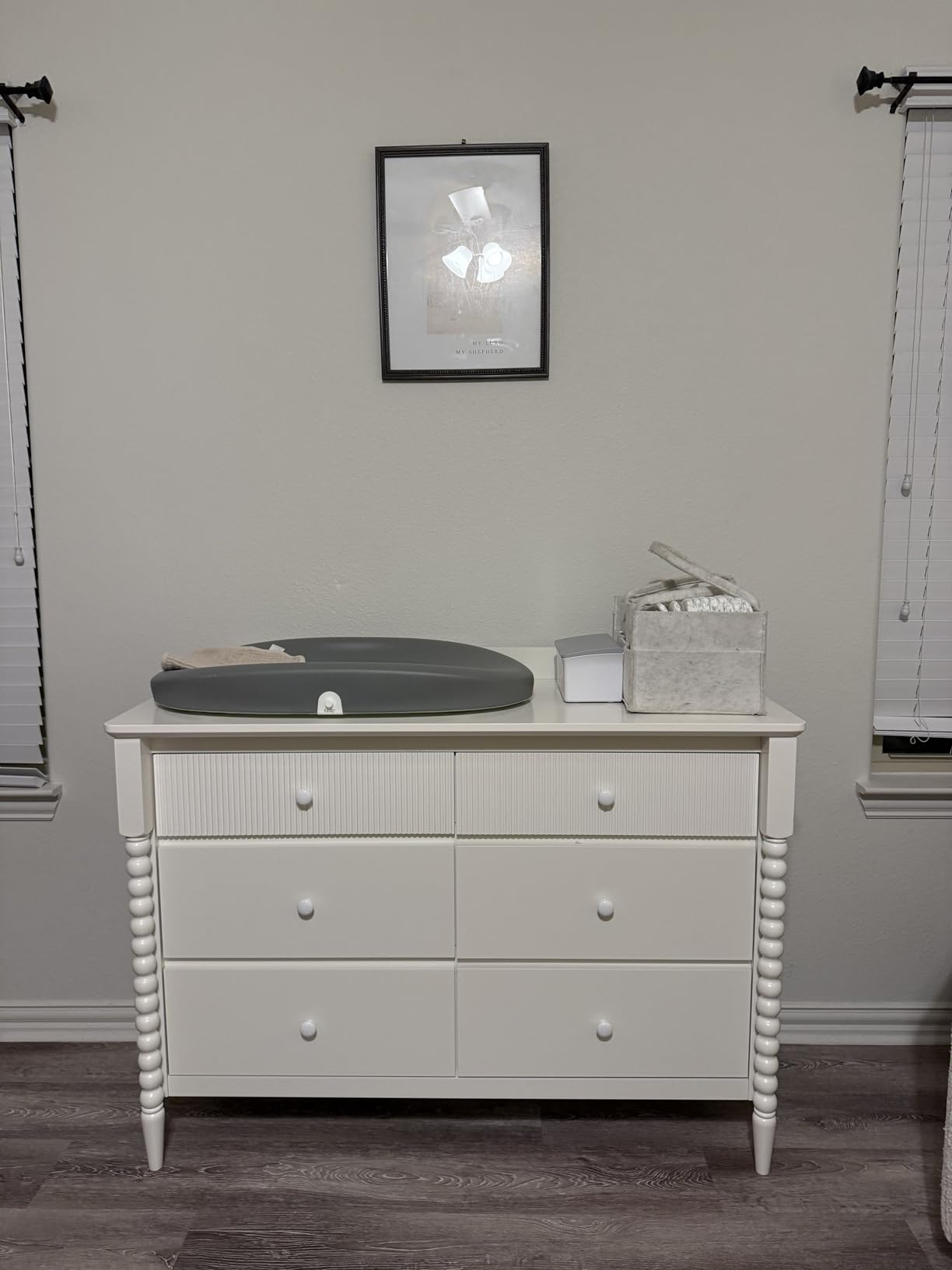 JOINICE White Nursery Dresser for Kids Bedroom, 6 Drawers for Storage | Jenny Lind Spindle Legs Dresser, Baby Clothes Organizer for Toddlers, Children's Room, Anti-tip Kit for Safety customer photo 1