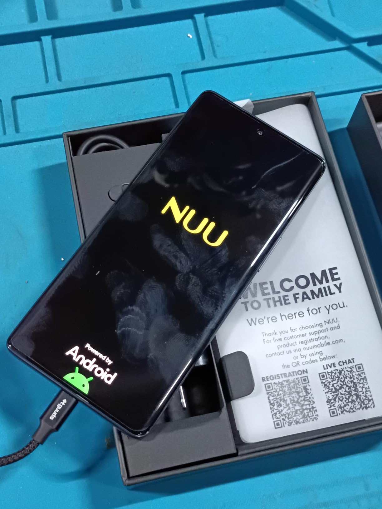 NUU B40 5G Cell Phone Unlocked, T-Mobile, 8GB+256GB, Midnight Grey | Dual SIM, Dual AMOLED Display, 120Hz, 64 MP Camera, Unlocked Android 15 Phone customer photo 2