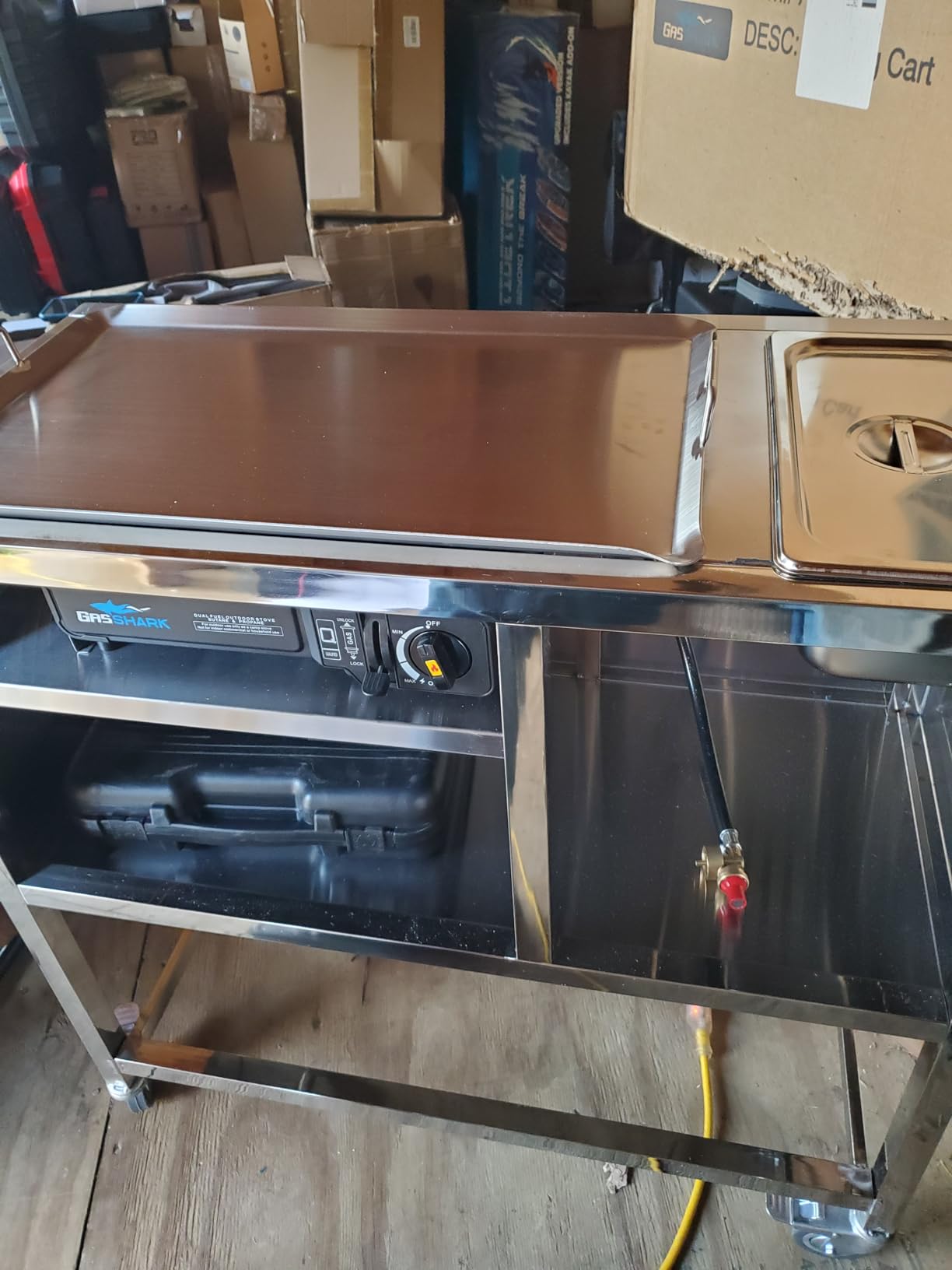 Hot Dog Cart | Stainless Steel Cart with 20