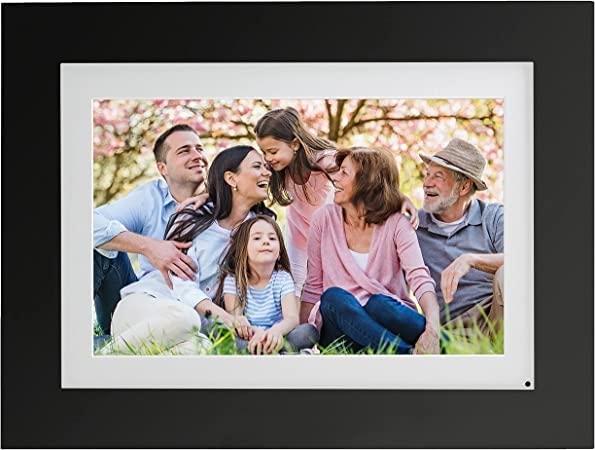 Brookstone 10 Inch Wi-Fi Digital Picture Frame with Video Playback - 32GB Smart Photo Frame, Touchscreen Display, Clock, Calendar, Weather Forecast, Built-in Speaker - White customer photo 1