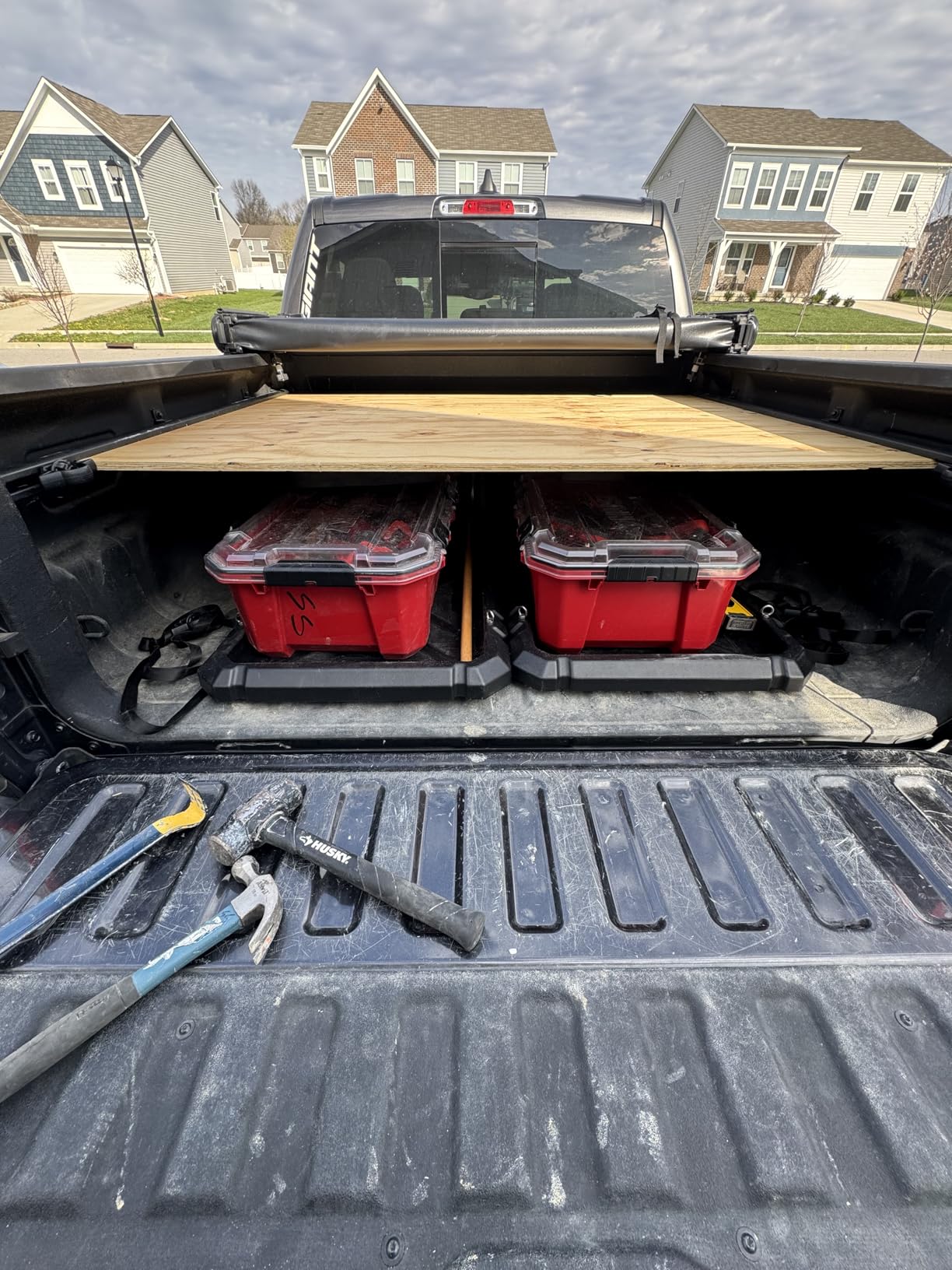 Slide-Out Truck Bed Organizer Tray, Heavy Duty Cargo Storage System with Easy Tailgate Access, Fits Mid-Size Bed Organizer 5'Beds, Durable HDPE Material, No Drilling customer photo 1