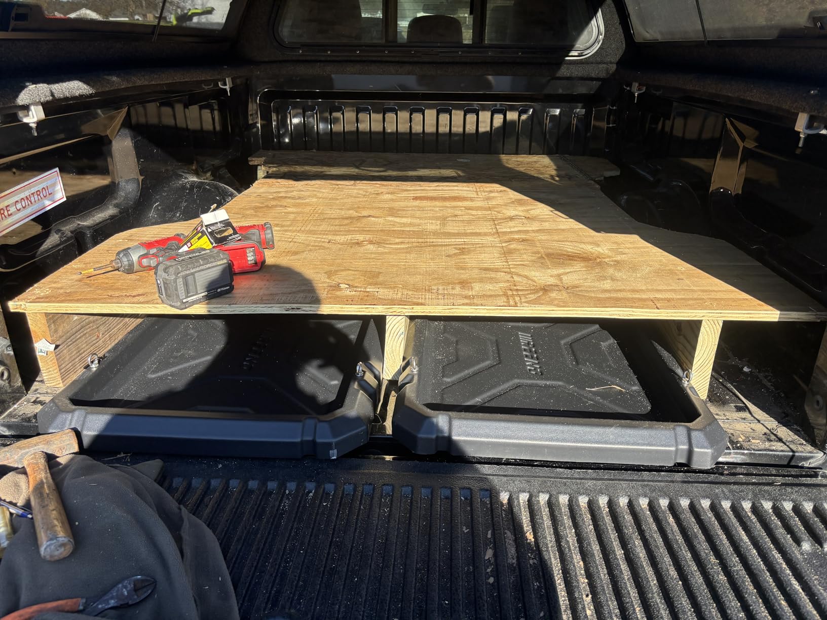 Slide-Out Truck Bed Organizer Tray, Heavy Duty Cargo Storage System with Easy Tailgate Access, Fits Mid-Size Bed Organizer 5'Beds, Durable HDPE Material, No Drilling customer photo 2