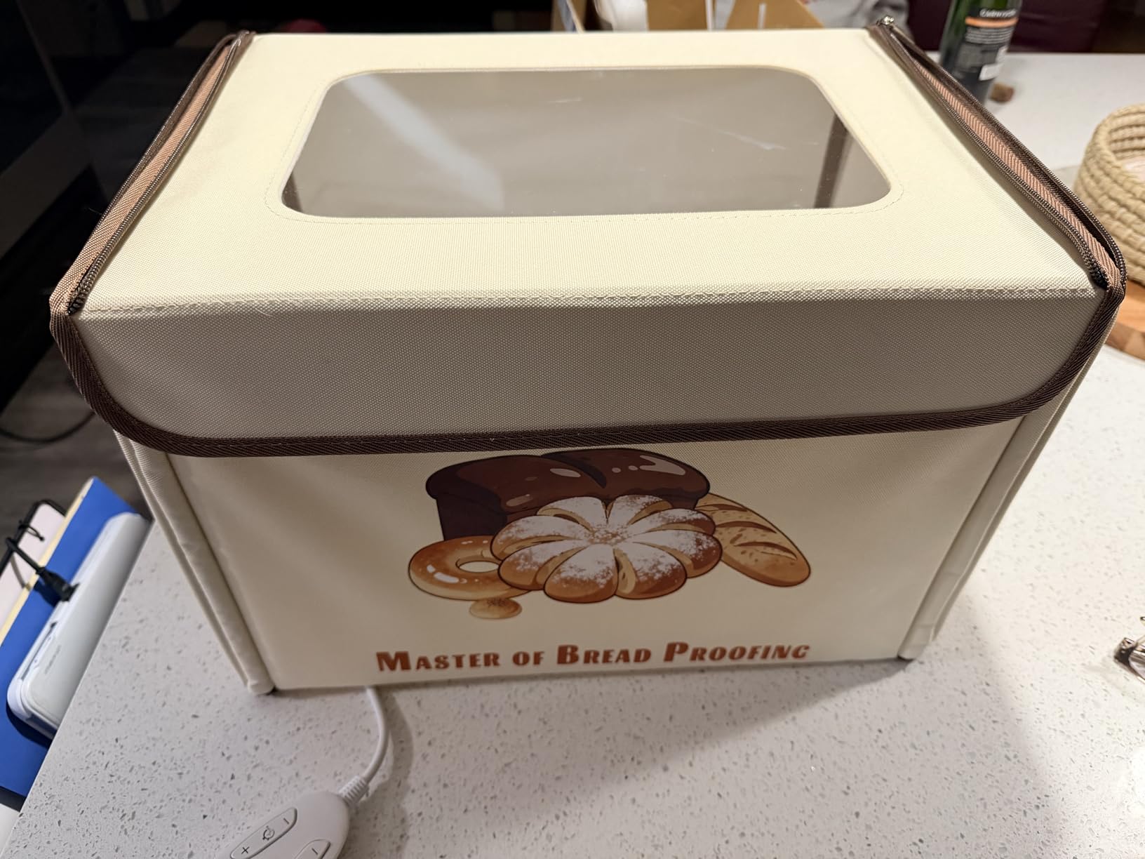 Electric Bread Proofing Box, 3-Sided Heating Dough Proofer, Foldable | 68-131°F Temp Control, 99H Timer, Metal Rack & Water Tray, Foldable Storage, Large Capacity for Sourdough, Pizza & Yogurt customer photo 2
