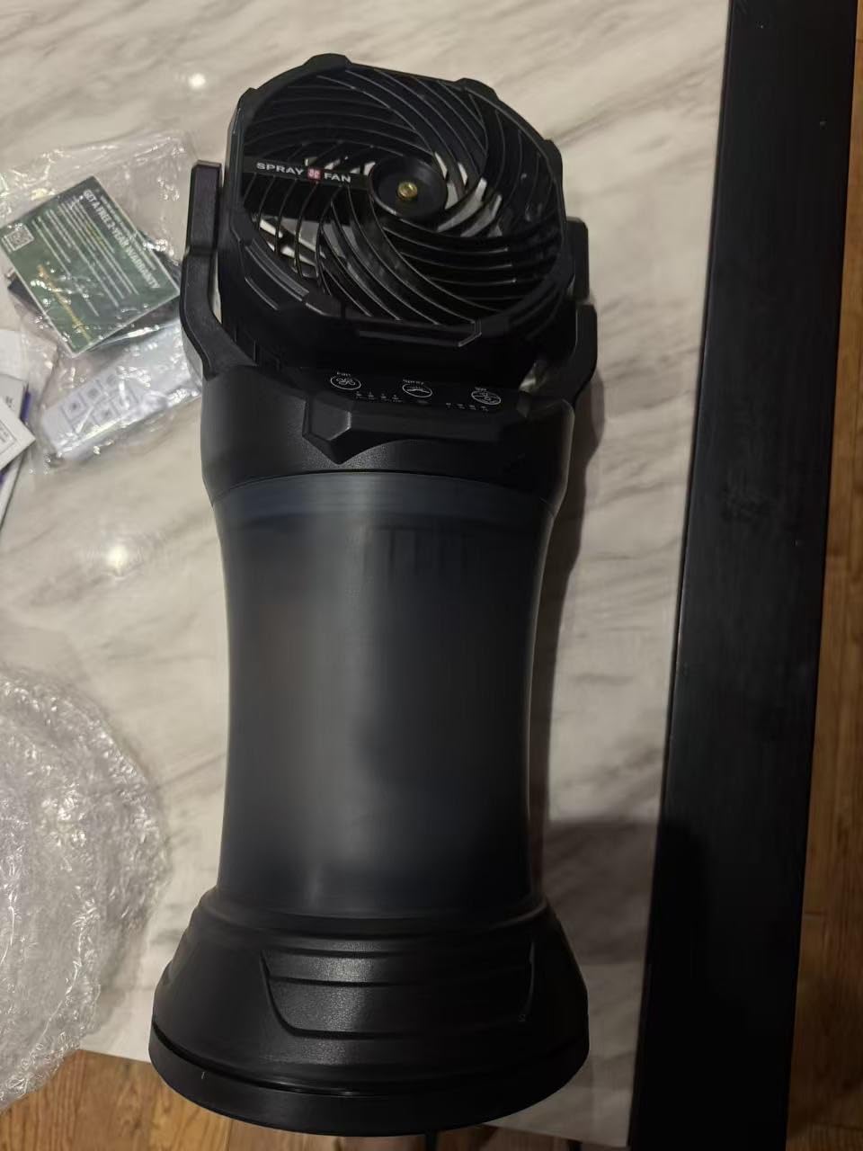 Misting Fans for Outside, Portable Mister Fan with 30000mAh Battery & Remote, 2L Tank & 4 Speeds Mist Modes, Extreme Heat Relief for Camping Patio Garden Backyard Tailgate Parties customer photo 2