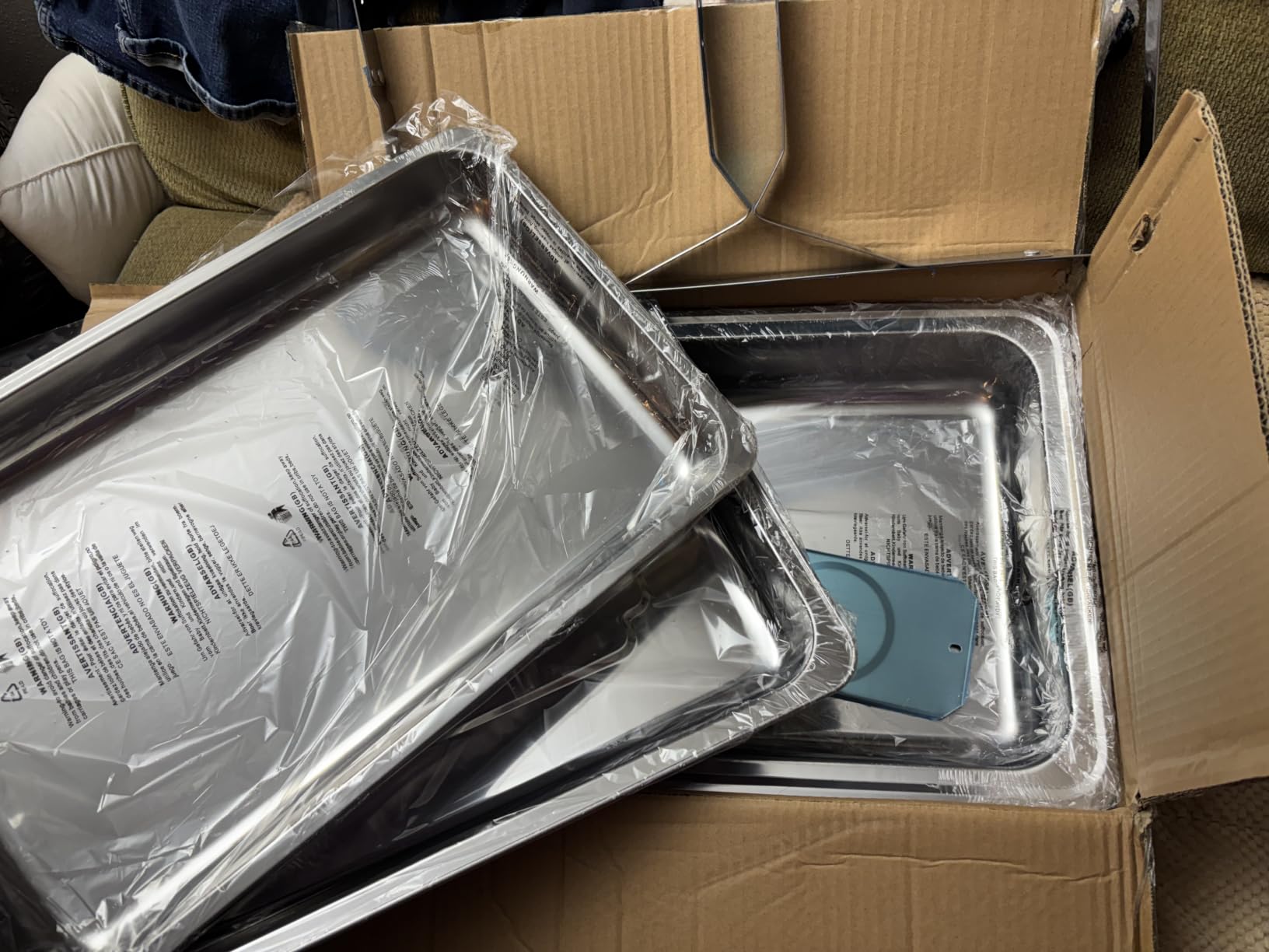 POWERFUEL 4 Pack 11QT Stainless Steel Rectangular Chafing Dishes for Buffet | Food Warmers with Multi-Size Food Pans, Rolled-Edge, Thickened, for Parties, Catering, Weddings, Events Dinners customer photo 2
