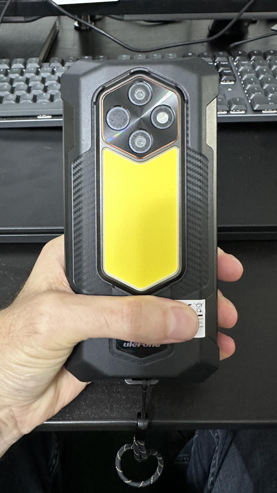 Ulefone RugKing 5 Pro Rugged Smartphone Android 16, 20000mAh(33W), 16GB(8+8)+256GB, 64MP+20MP Night Vision, 6.78