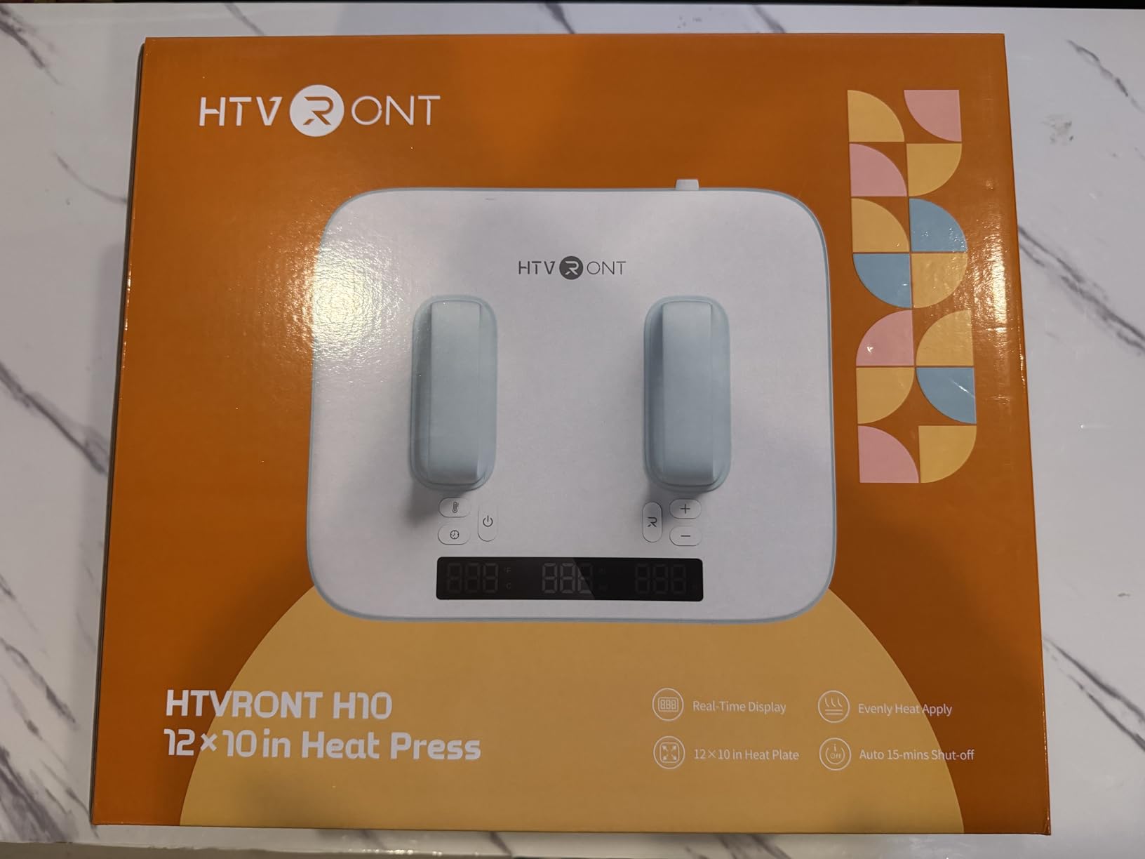 HTVRONT 3 in 1 Auto Heat Press Machine with Adjustable Pressure, 12X10 | A100 Auto Heat Press with Heats Up Fast & Evenly, Sublimation Heat Press Machine for T Shirts, Mugs and Hats customer photo 2