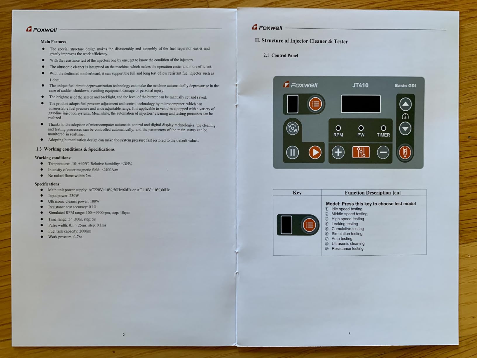 FOXWELL JT410 Fuel Injector Tester & Cleaner Machine with Ultrasonic Clean customer photo 2