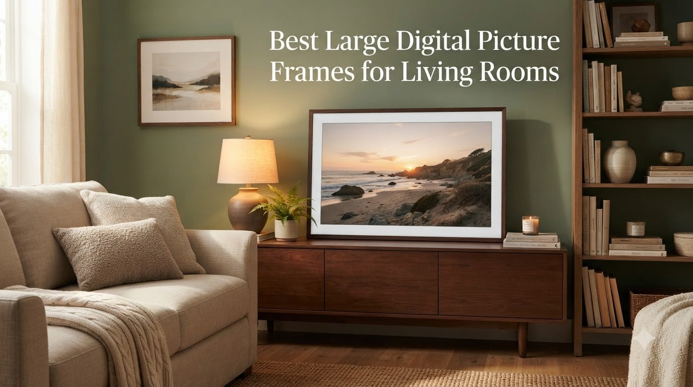 Best Large Digital Picture Frames for Living Rooms