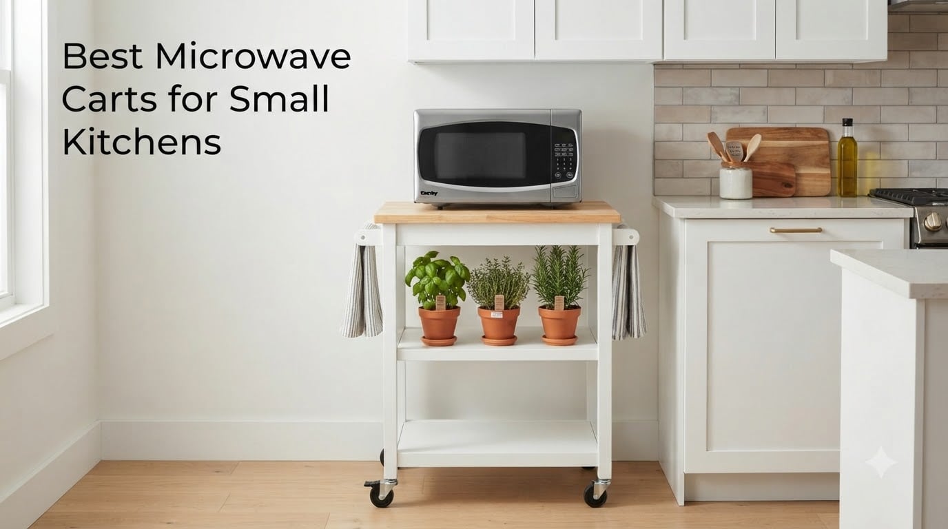 Best Microwave Carts for Small Kitchens