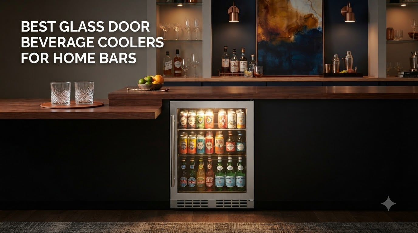 Best Glass Door Beverage Coolers for Home Bars