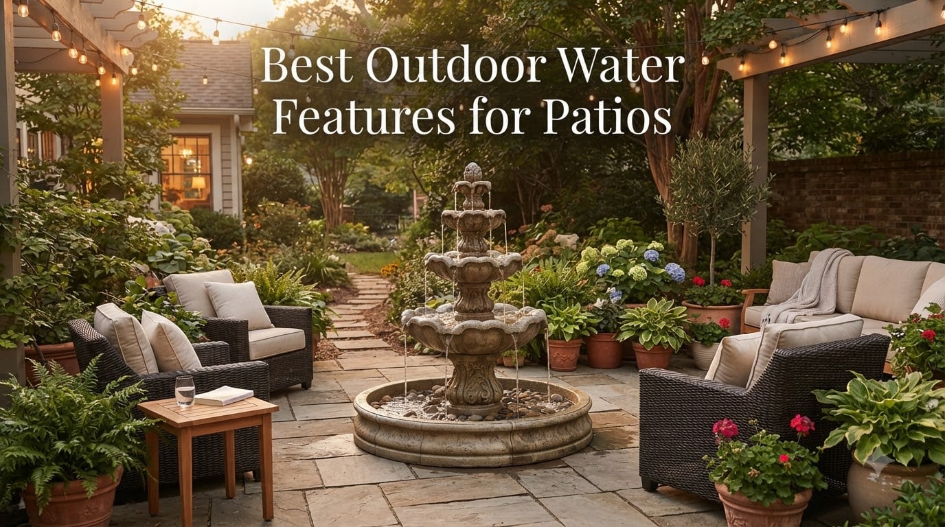 Best Outdoor Water Features for Patios
