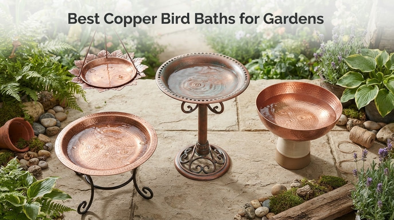Best Copper Bird Baths for Gardens