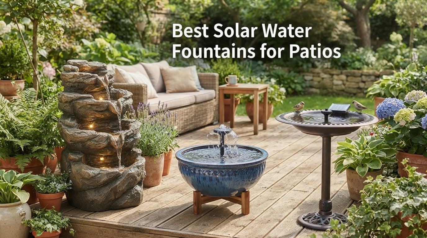 Best Solar Water Fountains for Patios