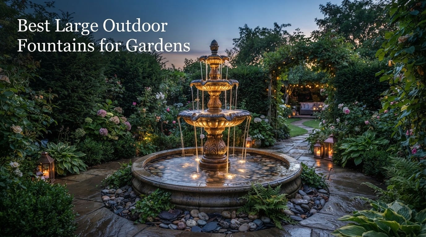 Best Large Outdoor Fountains for Gardens