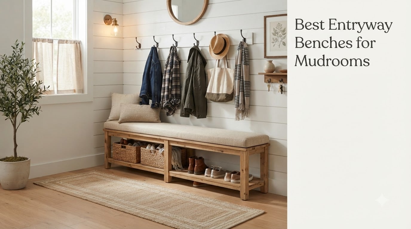 Best Entryway Benches for Mudrooms