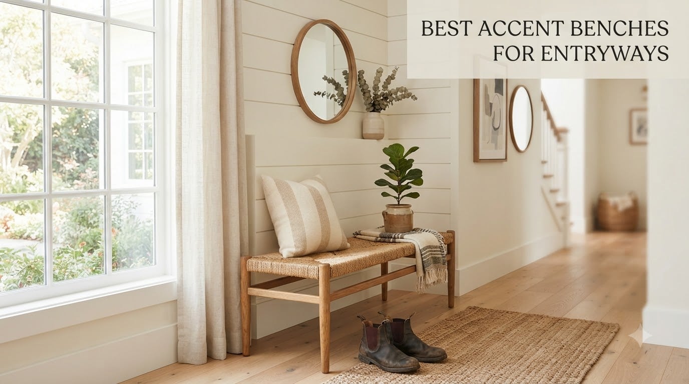 Best Accent Benches for Entryways