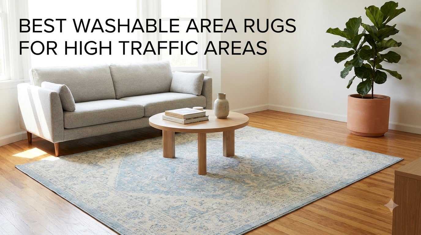Best Washable Area Rugs for High Traffic Areas