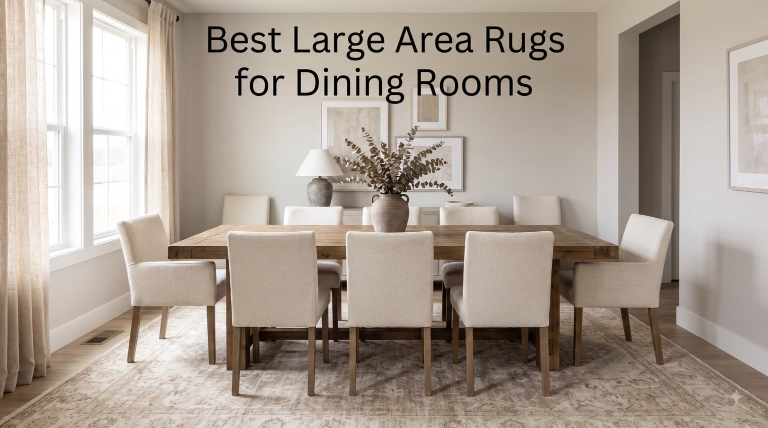 Best Large Area Rugs for Dining Rooms