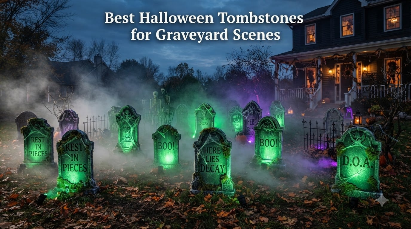 Best Halloween Tombstones for Graveyard Scenes