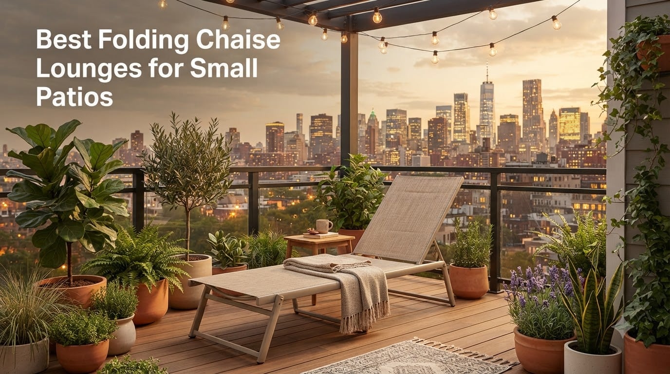 Best Folding Chaise Lounges for Small Patios