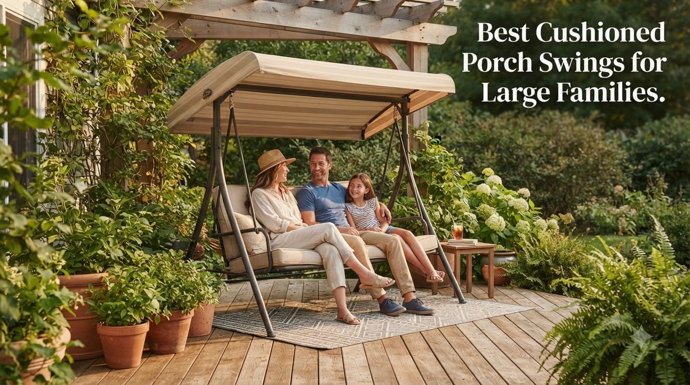 Best Cushioned Porch Swings for Large Families