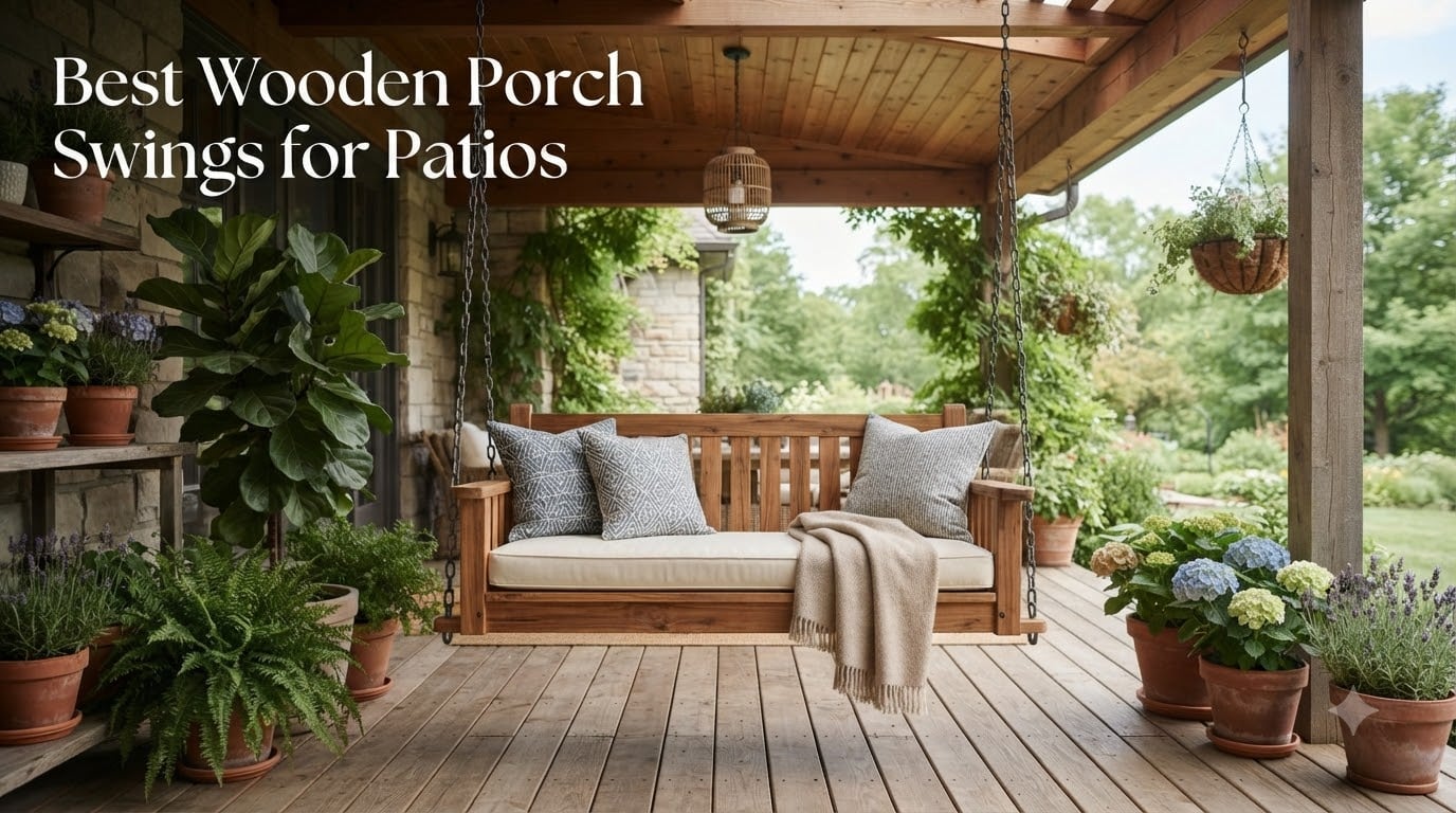 Best Wooden Porch Swings for Patios