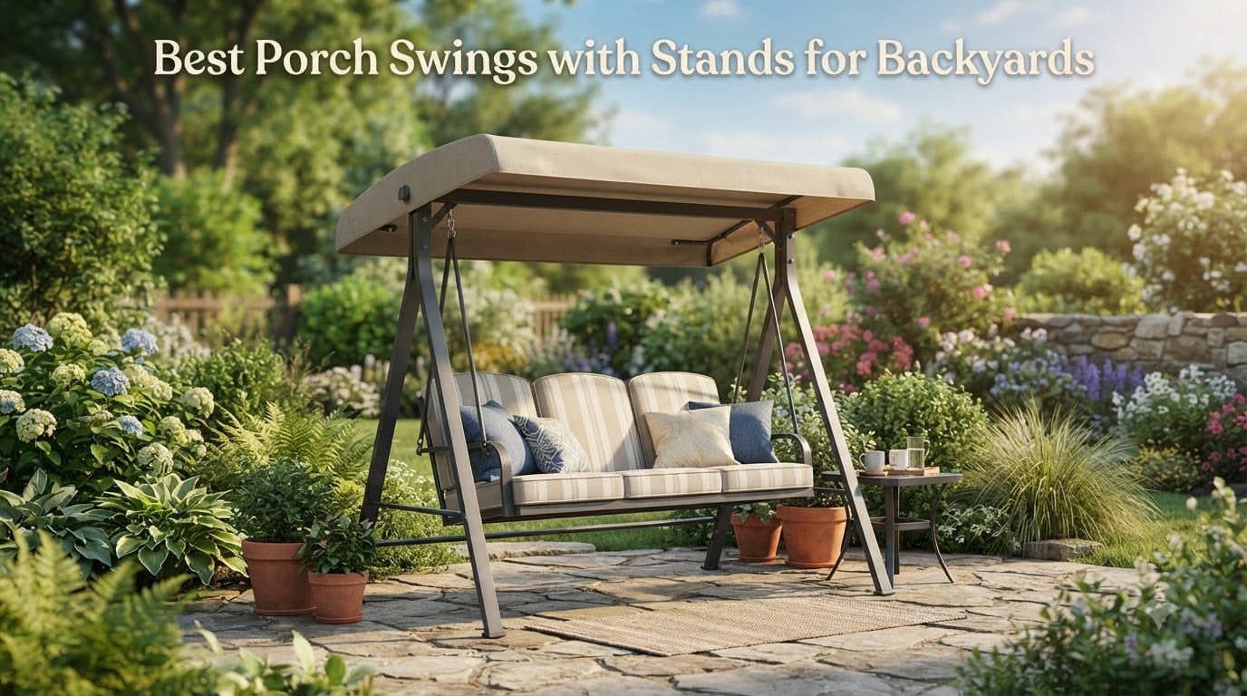 Best Porch Swings with Stands for Backyards