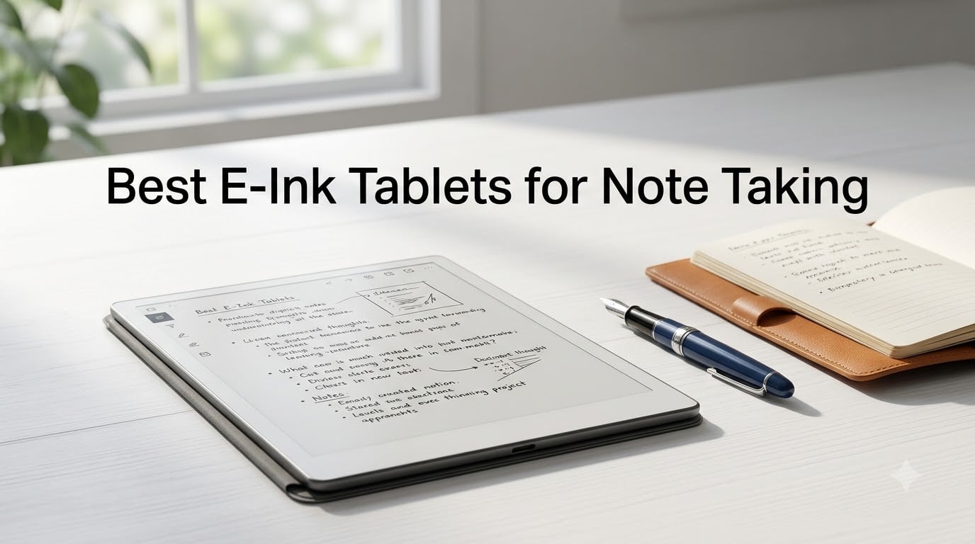Best E-Ink Tablets for Note Taking
