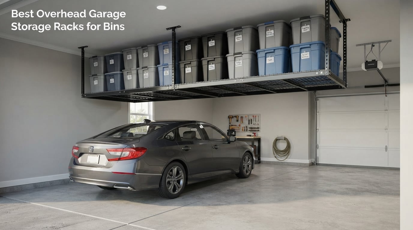 Best Overhead Garage Storage Racks for Bins