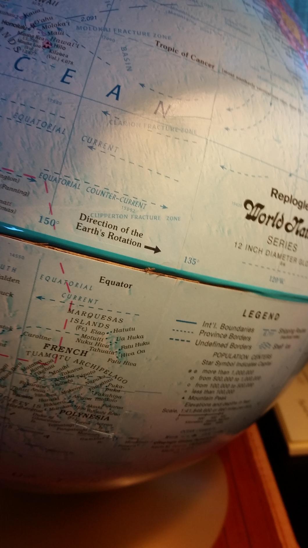 Replogle Explorer World Blue Ocean Globe, Desktop, 12