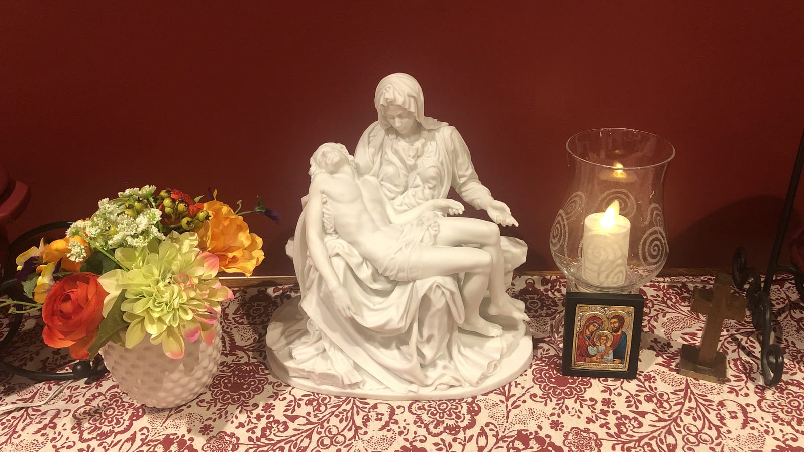 Top Collection La Pieta by Michelangelo Statue - Museum Grade Replica Sculpture in Premium Cold-Cast Marble White Finish - 10.25-Inch Renaissance Replica Figurine customer photo 1
