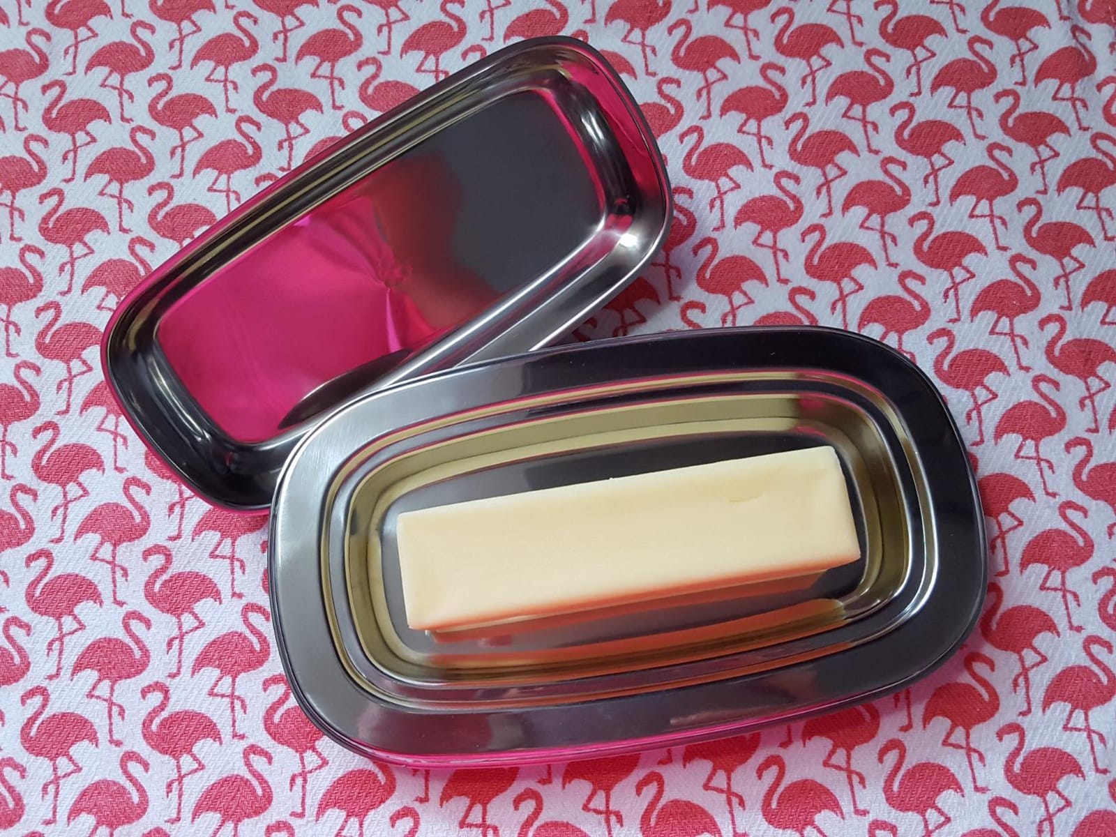 Cuisinox Stainless Steel Butter Dish with Lid, 4