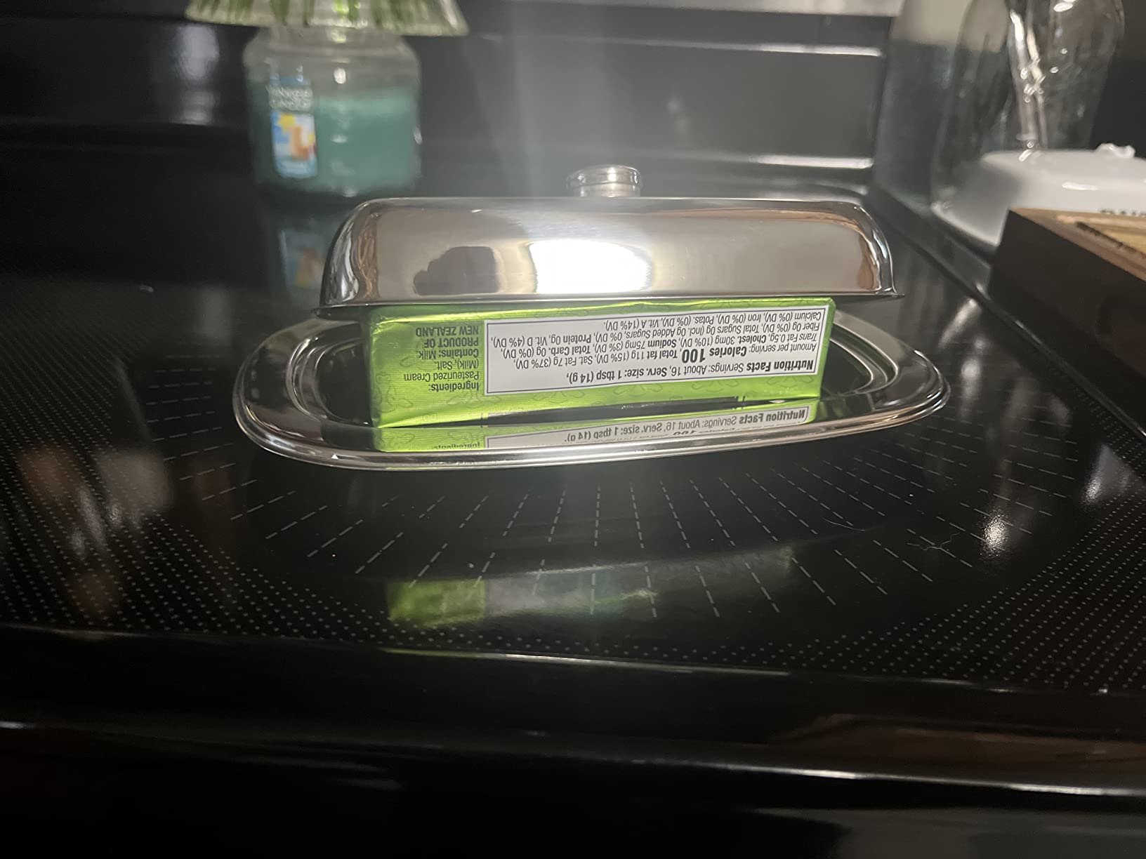 Cuisinox Stainless Steel Butter Dish with Lid, 4