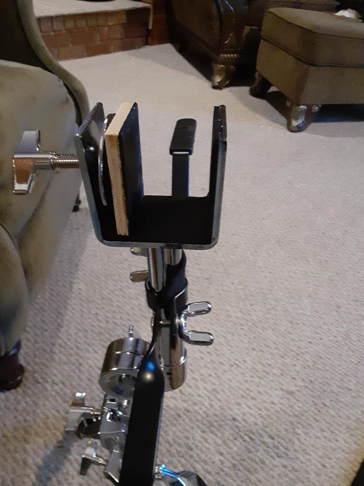 EDM Bongo Stand+GIG Bag, Chrome PRO Double BRACED Pivot Adjustable Latin Percussion customer photo 2