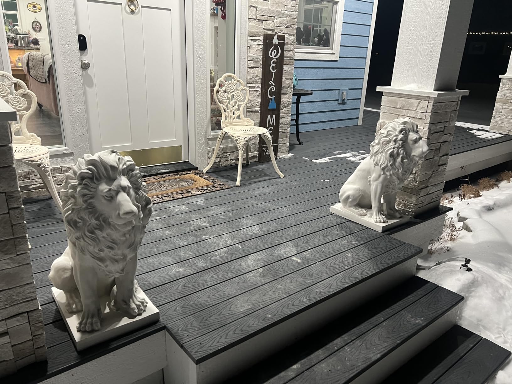 Design Toscano Lion of Florence Sentinel Indoor/Outdoor Animal Statue, 28 Inch Tall, Cast Stone Resin, Antique Stone Finish customer photo 2