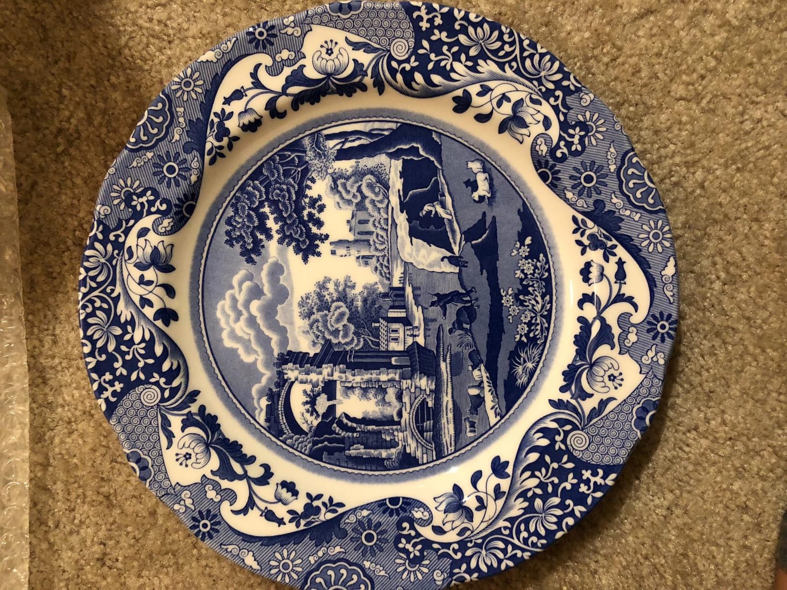 Spode Blue Italian Dinner Plates - Blue/White, Set of 4 customer photo 1
