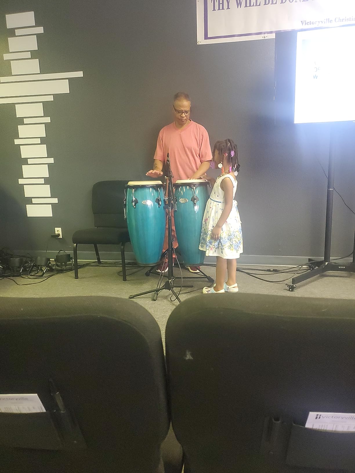 Toca 2300BB Conga Drum, Bahama blue customer photo 2