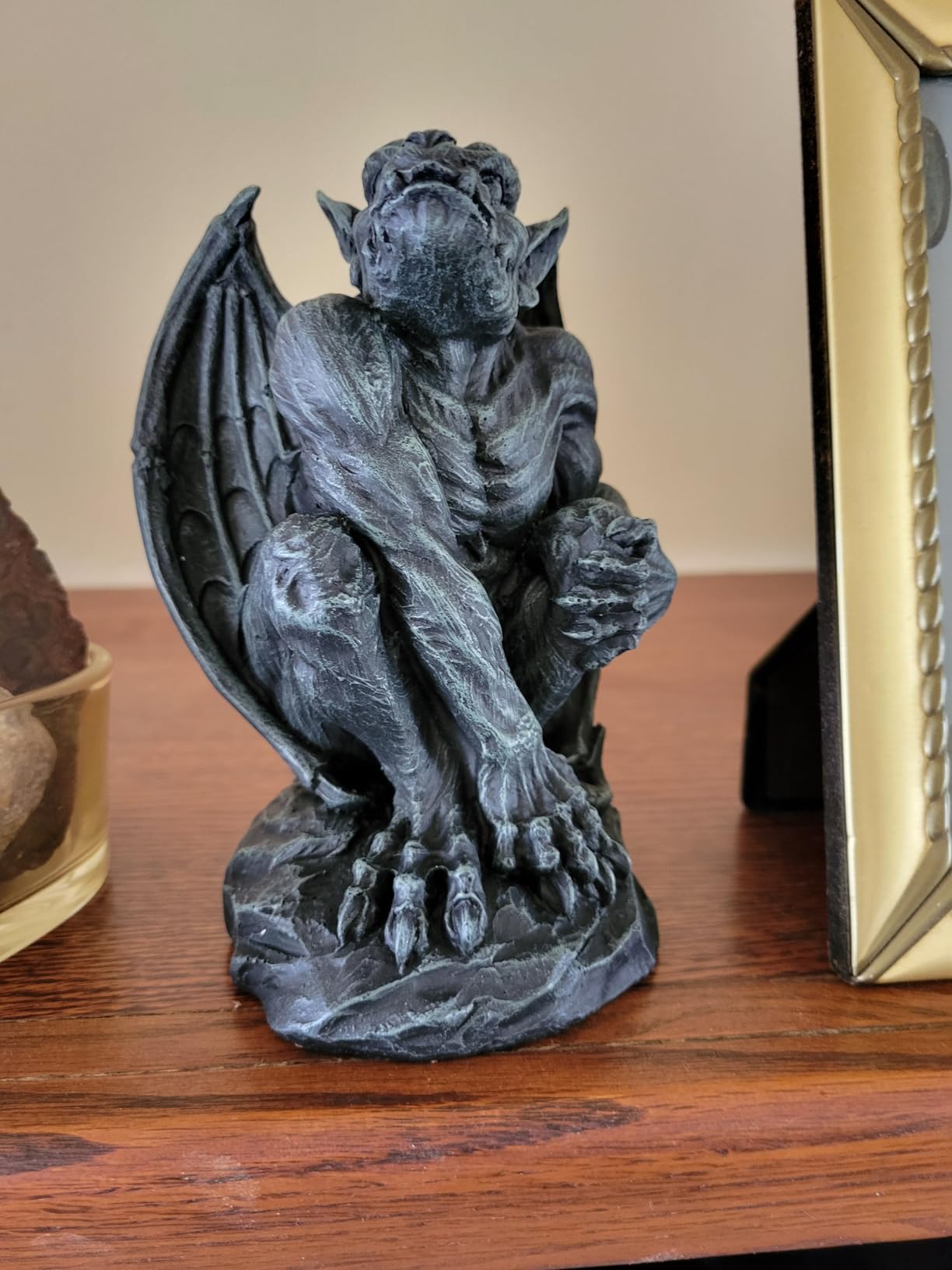 Poised Protector Winged Gargoyle Statue Guardian customer photo 1
