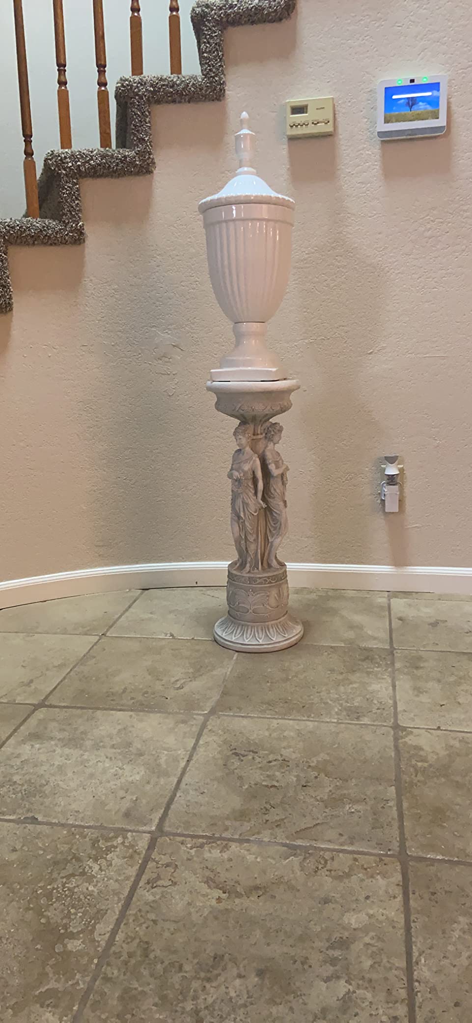 Design Toscano KY992 Chatsworth Manor Neoclassical Pedestal Column Plant Stand, Antique Stone customer photo 2