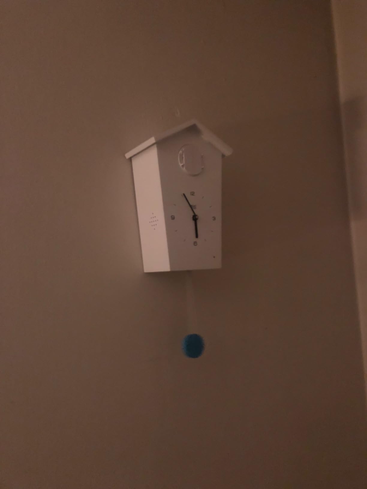KOOKOO Birdhouse White, modern design cuckoo clock with 12 natural bird voices or cuckoo call customer photo 2