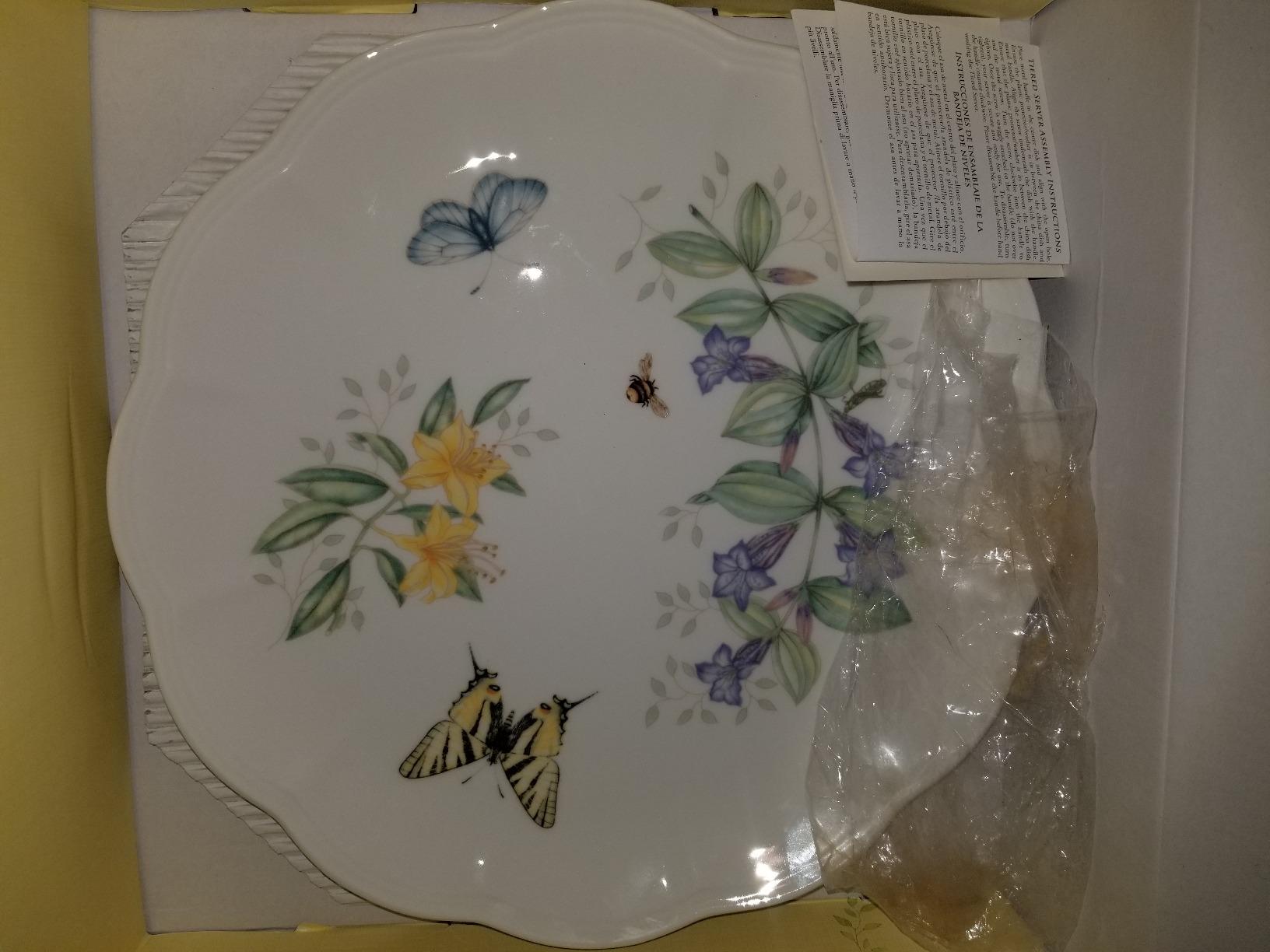 Lenox Butterfly Meadow Porcelain 3-Tier Serving Tray customer photo 2