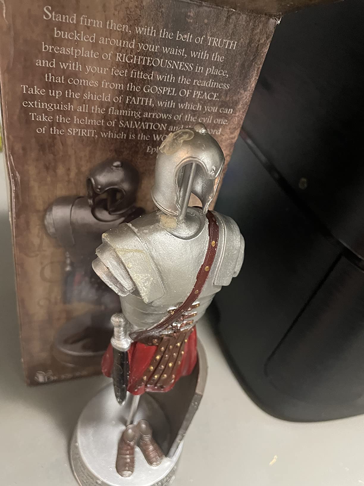 Dicksons Full Armor of God Soldier Ephesians 6 Scripture 9.5 Inch Resin Stone Tabletop Figurine customer photo 1